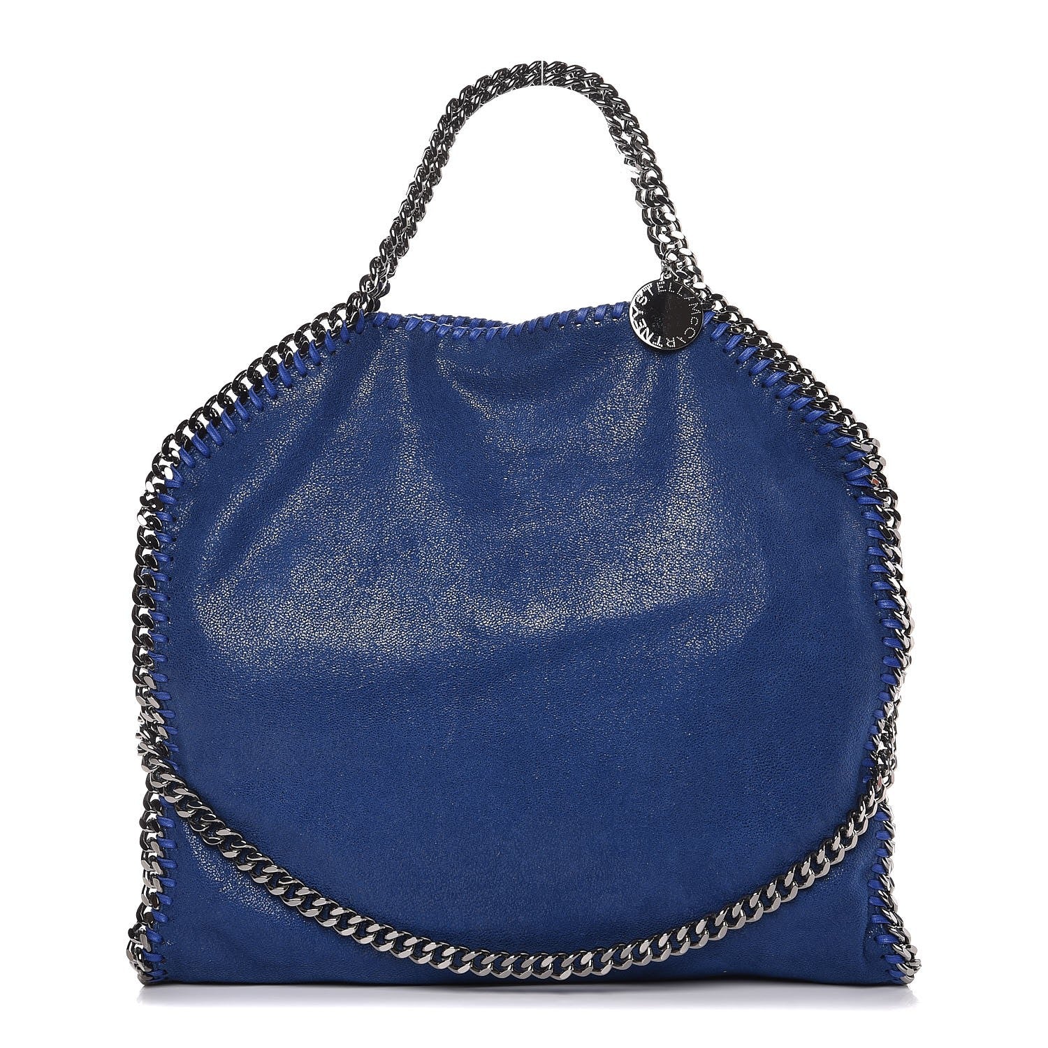 Stella McCartney Shaggy Deer Falabella Fold Over Tote Blue 1 of 7