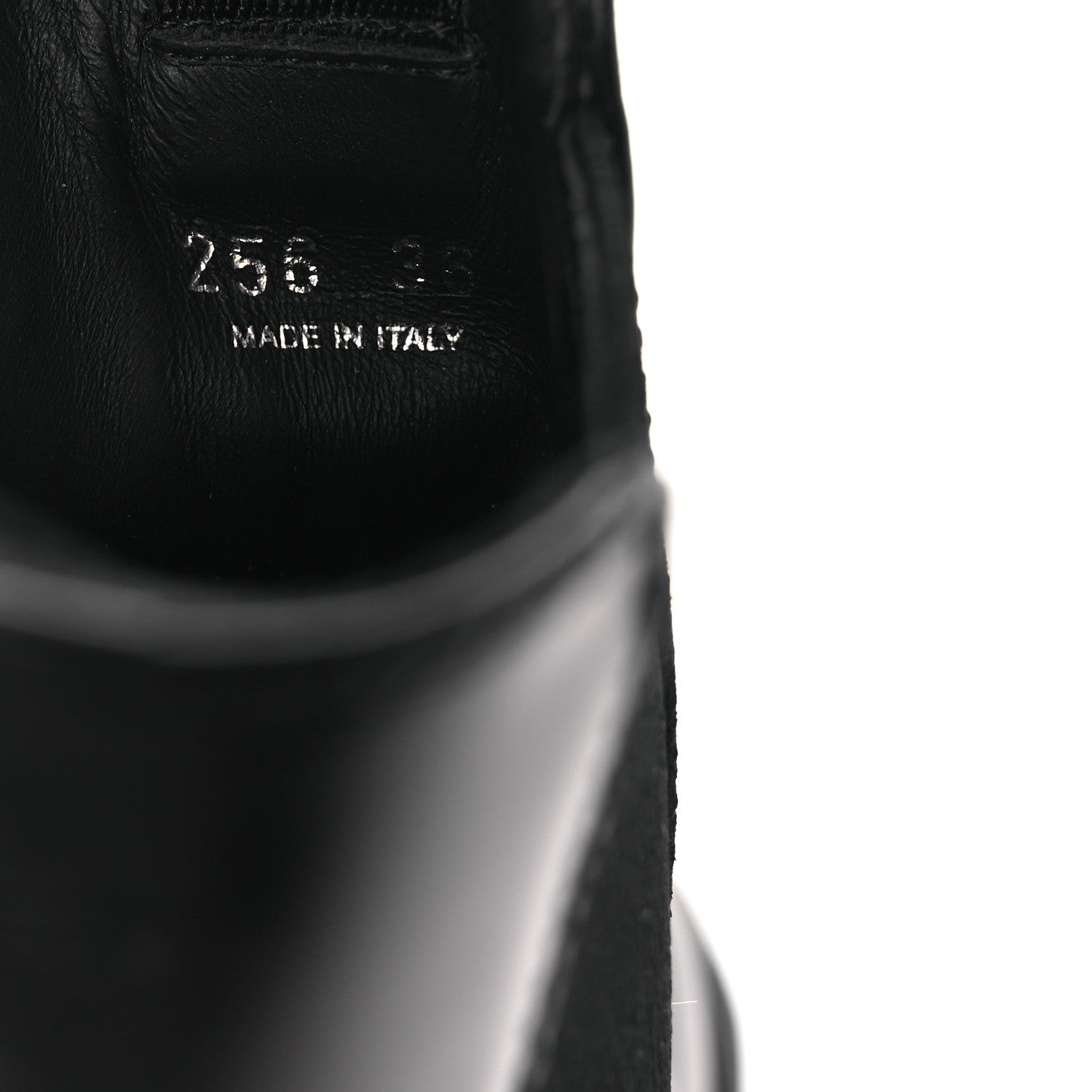 Prada Spazzolato Rois Triangle Monolith Chelsea 55mm Boots 36 Black 10 of 12