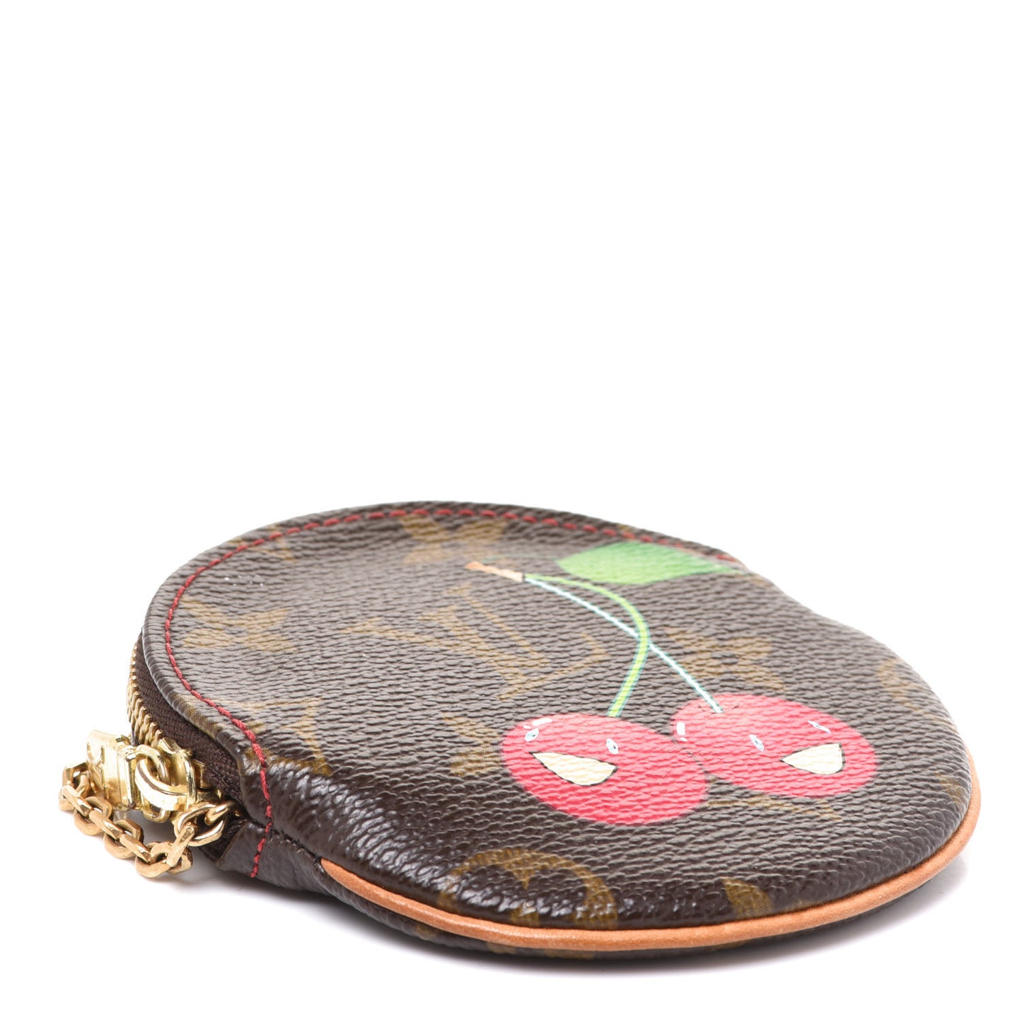 Monogram Cerises Round Coin Purse