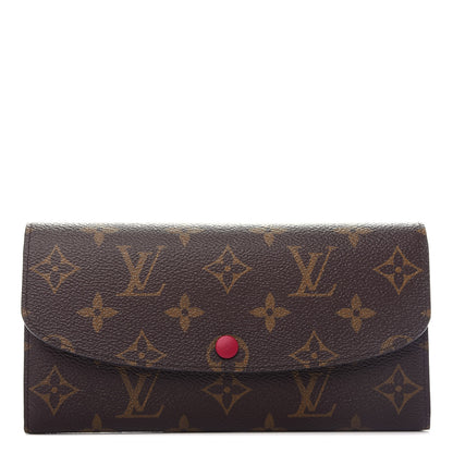 Louis Vuitton Monogram Emilie Wallet Fuchsia 1 of 8