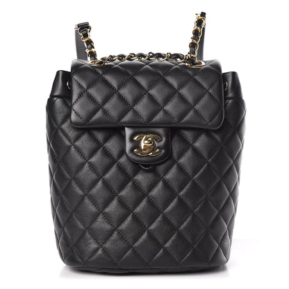 Chanel Calfskin Quilted Mini Urban Spirit Backpack Black 1 of 10