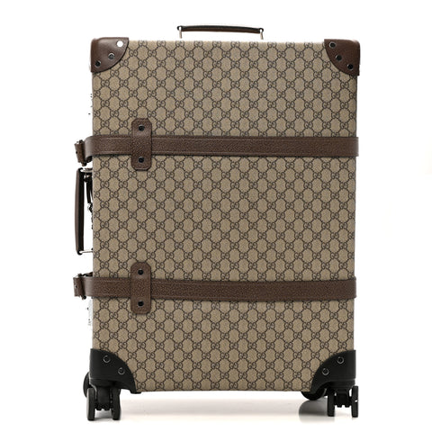Supreme Monogram Medium Globe-Trotter Suitcase Brown