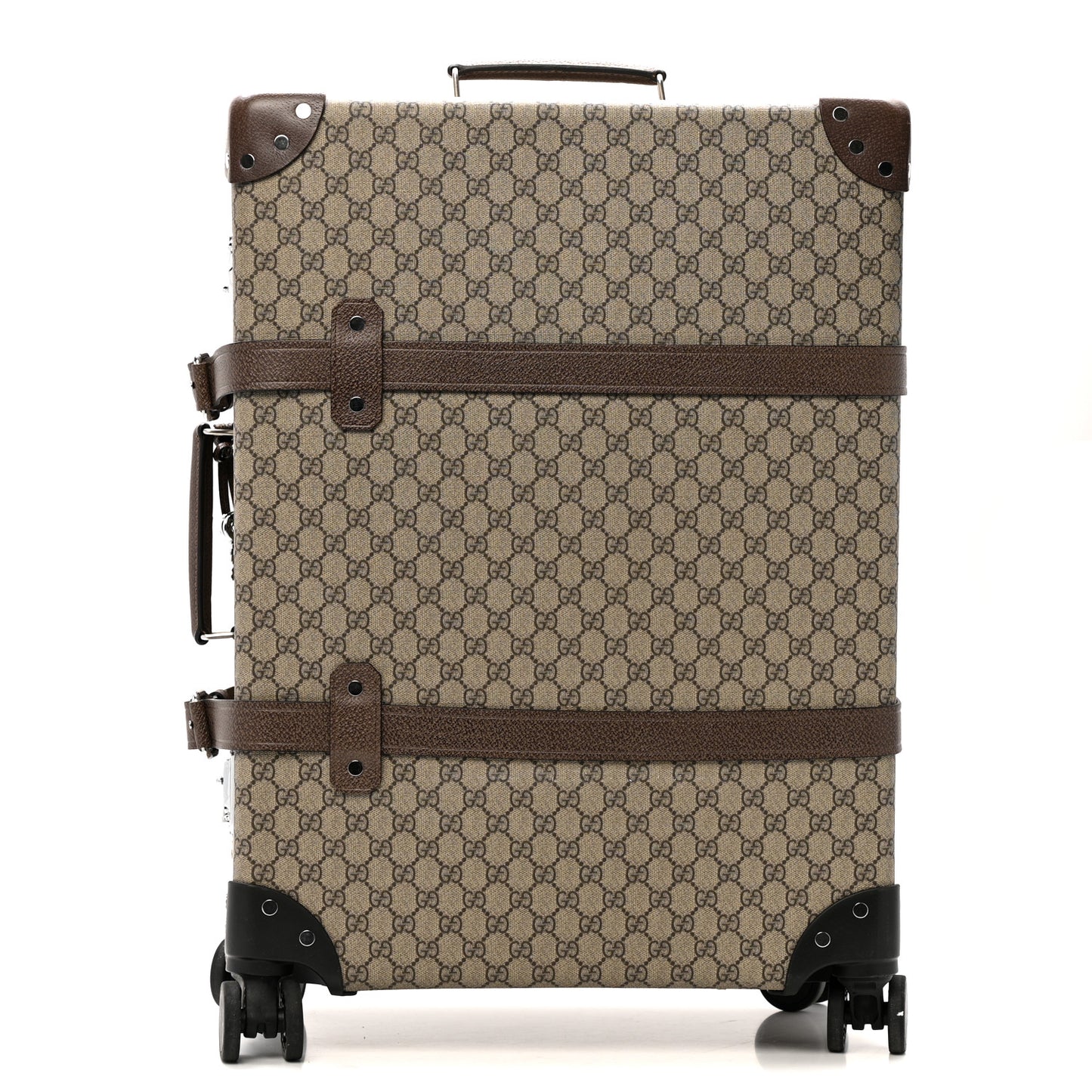 Supreme Monogram Medium Globe-Trotter Suitcase Brown