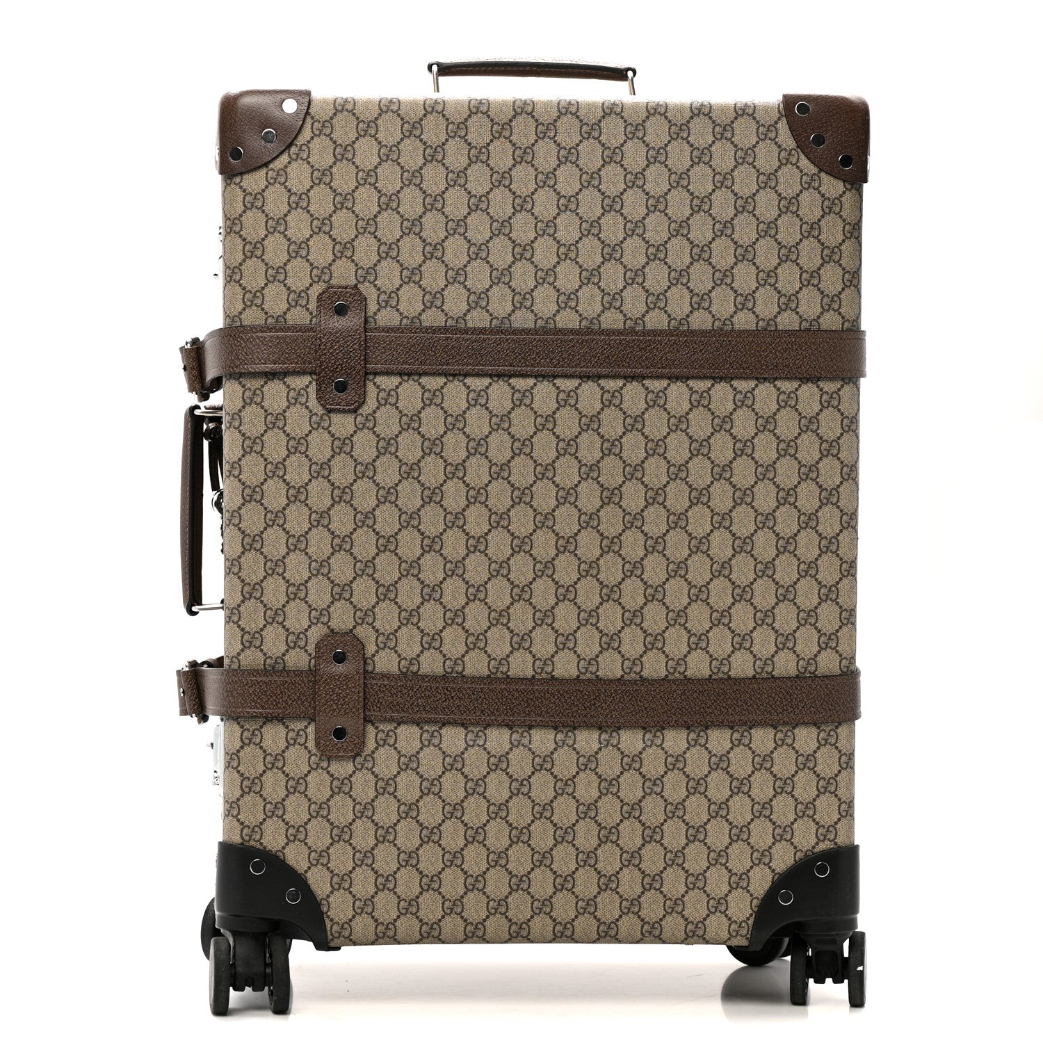Gucci Supreme Monogram Medium Globe-Trotter Suitcase Brown 1 of 17