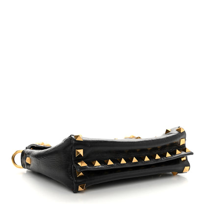 Valentino Garavani Grainy Calfskin Small Rockstud Hype Shoulder Bag Black 4 of 11