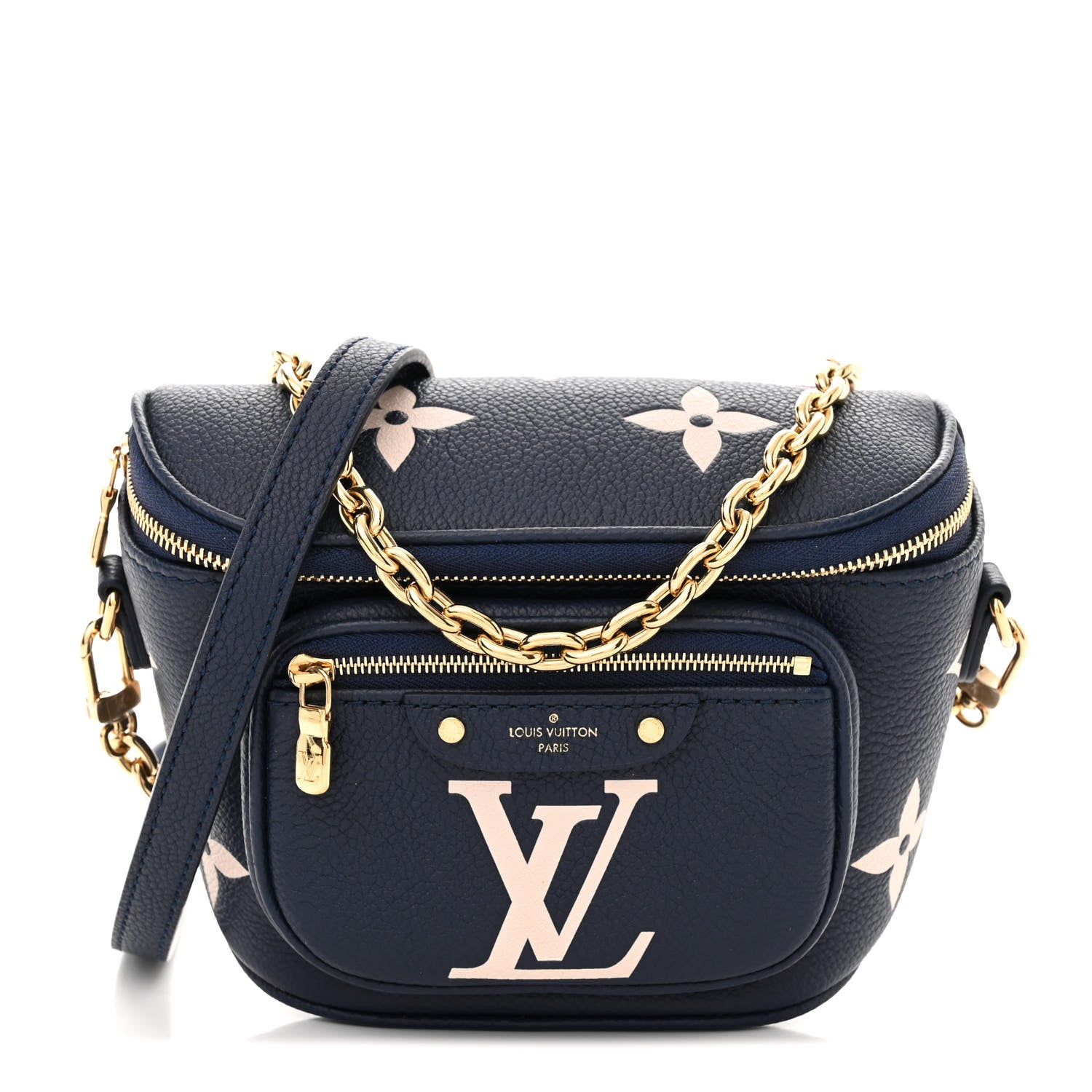 Louis Vuitton Empreinte Monogram Giant Mini By The Pool Bumbag Blue Beige 1 of 10