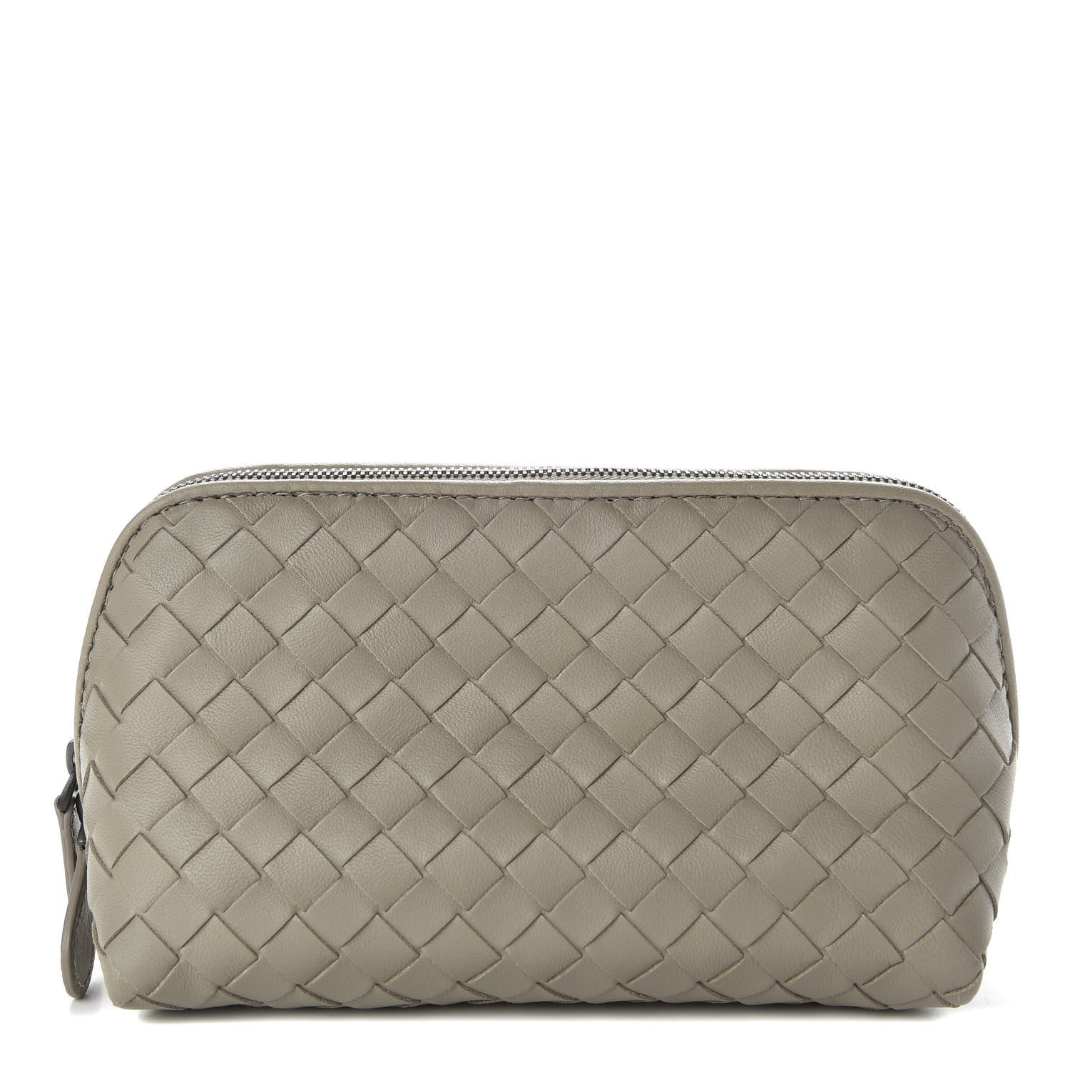 Bottega Veneta Nappa Intrecciato Cosmetic Case Mink 1 of 9