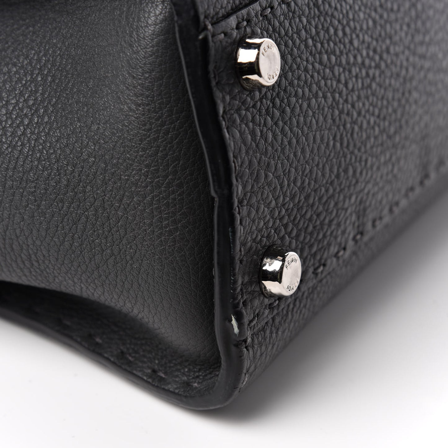 Cuoio Romano Selleria Bi-Color Medium Peekaboo Iconic Satchel Asfalto Latte