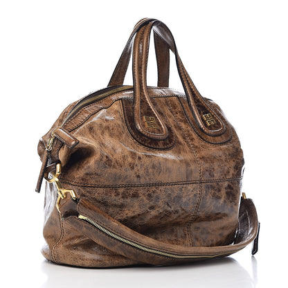 Givenchy Crackled Calfskin Medium Nightingale Light Brown 3 of 10