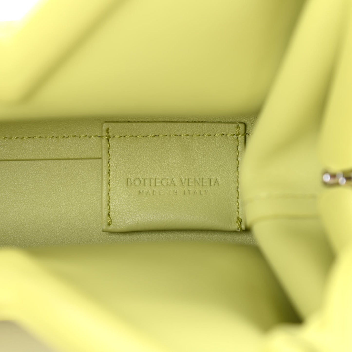 Calfskin Small The Point Triangle Bag Seagrass