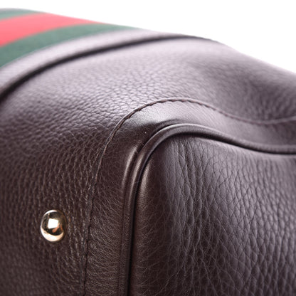 Gucci Calfskin Vintage Web Medium Boston Dark Brown 11 of 11