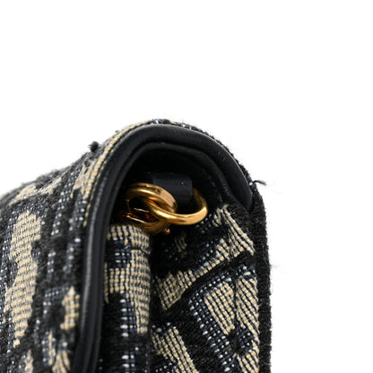 Christian Dior Oblique Nano Saddle Chain Pouch Blue 9 of 9