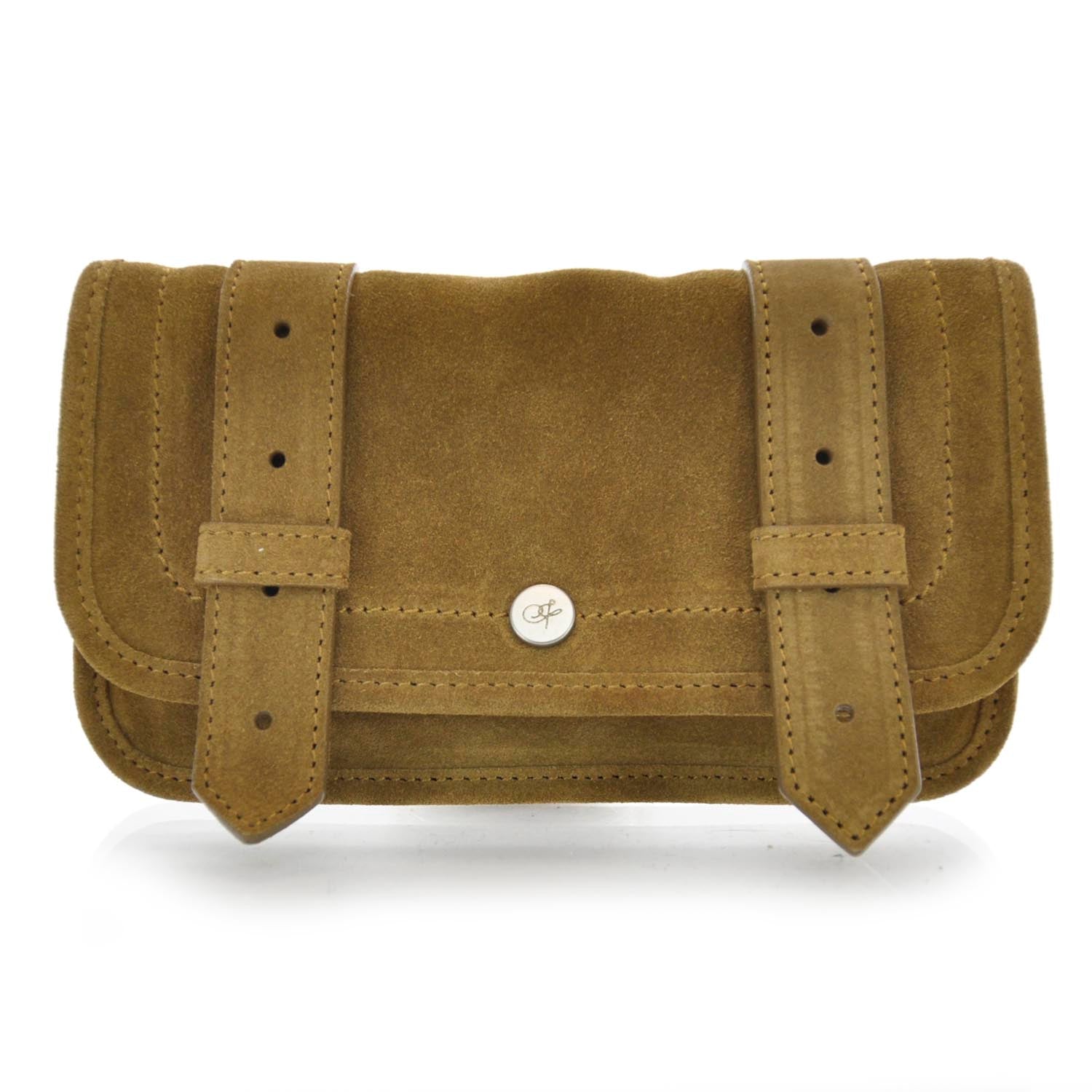 Proenza Schouler Suede PS1 Wallet Tobacco 1 of 5