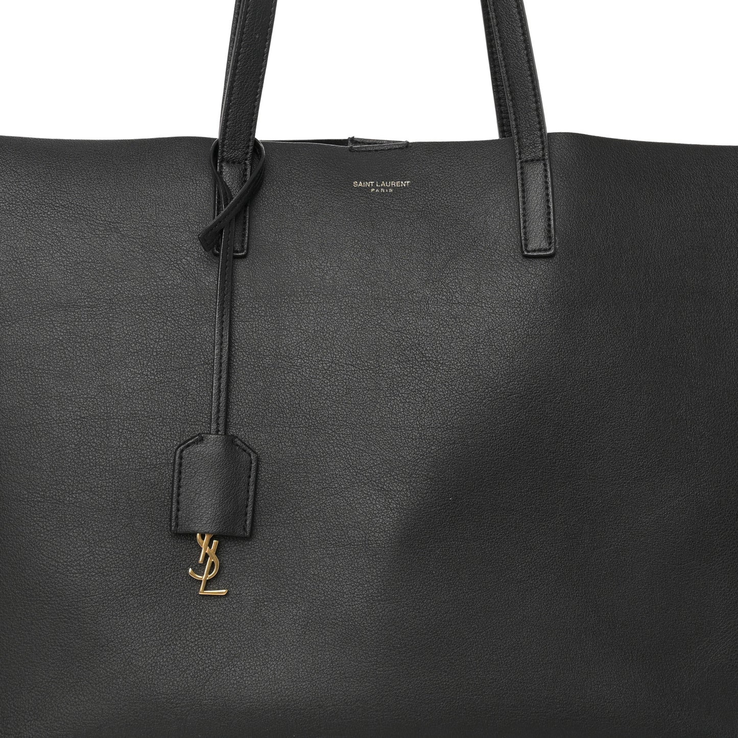 Calfskin Large Shopping Tote Black