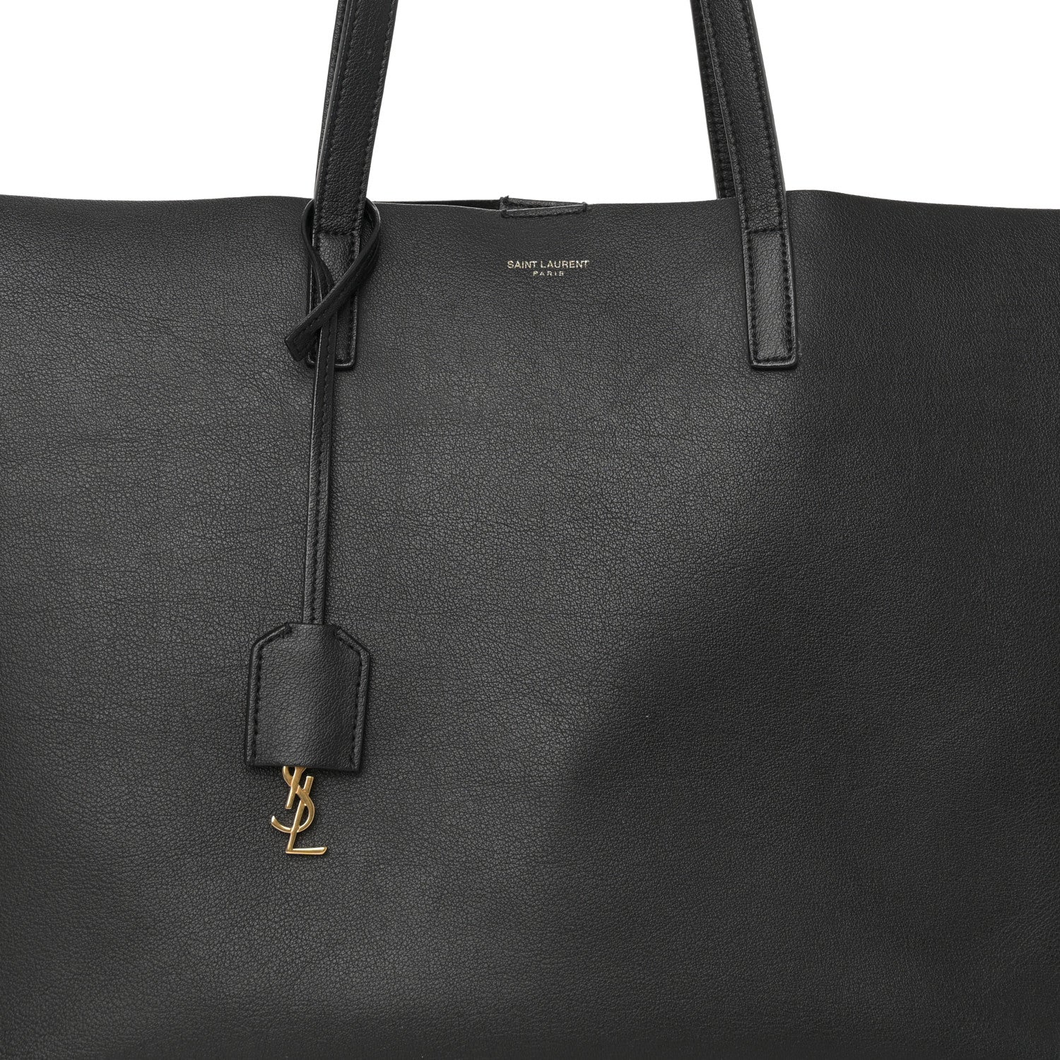 Saint Laurent Calfskin Large Shopping Tote Black 9 of 12