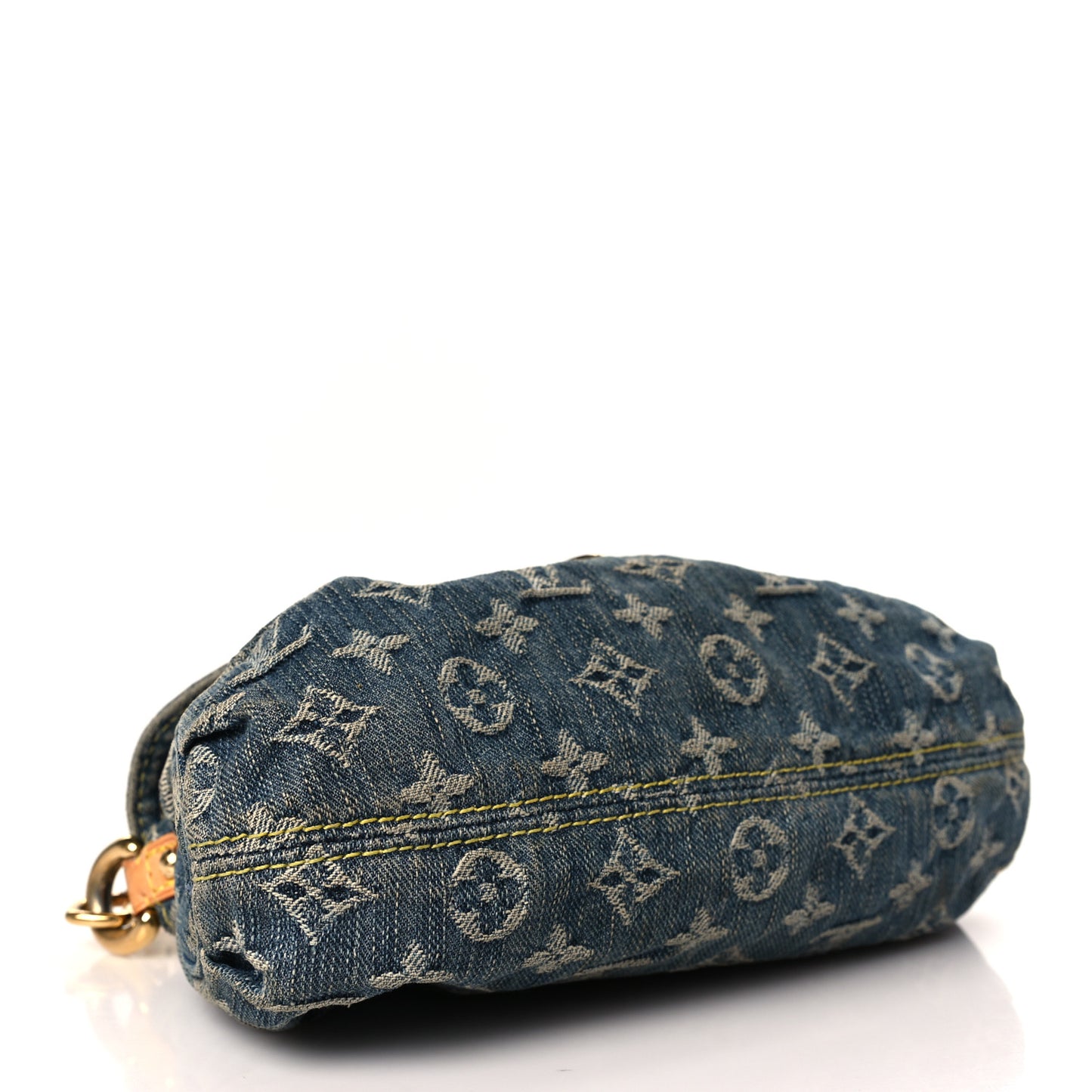 Monogram Denim Mini Pleaty Blue