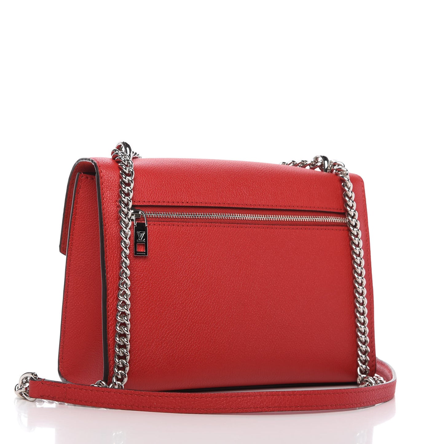 Soft Calfskin Mylockme Chain Bag BB Rubis