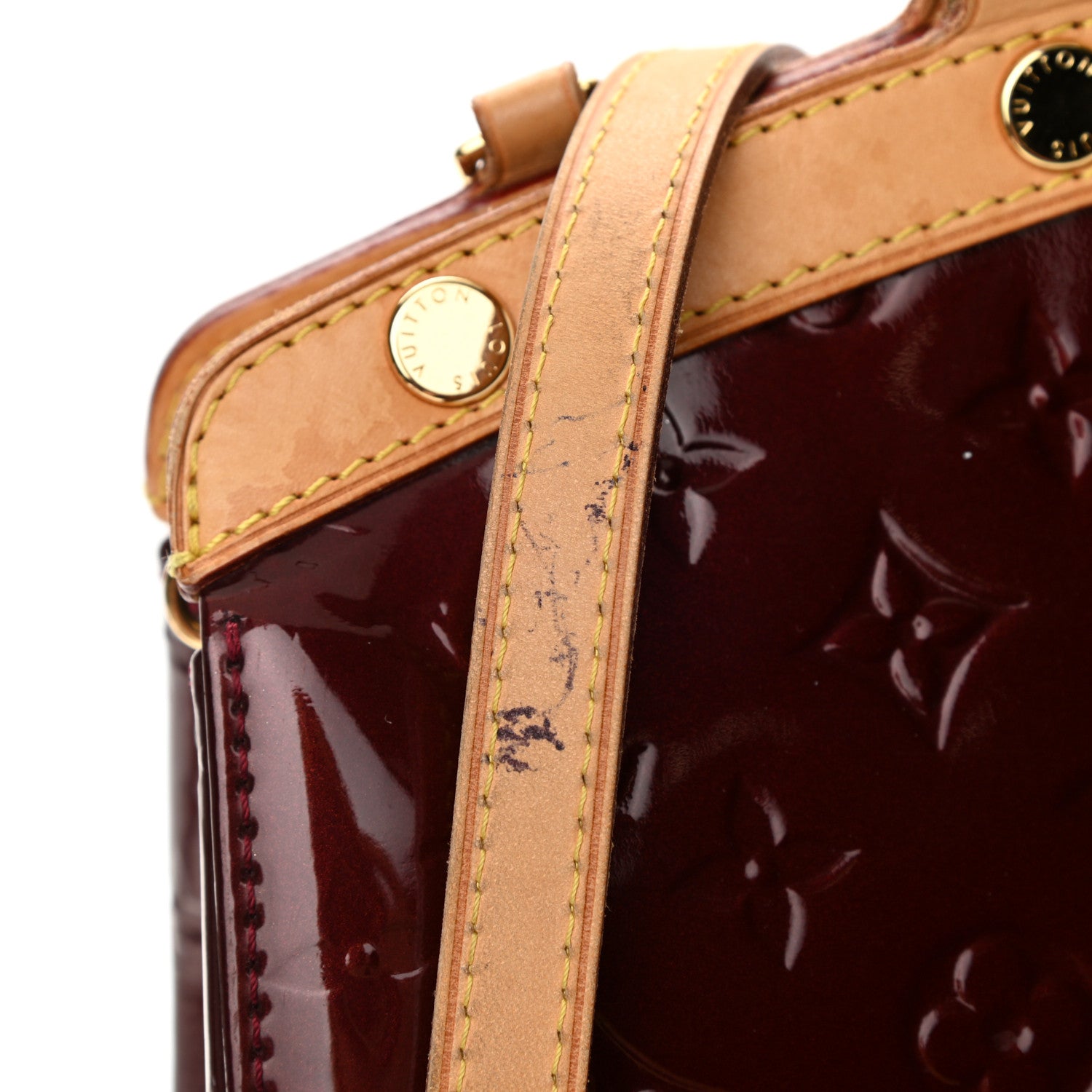 Louis Vuitton Vernis Brea MM Rouge Fauviste 10 of 13