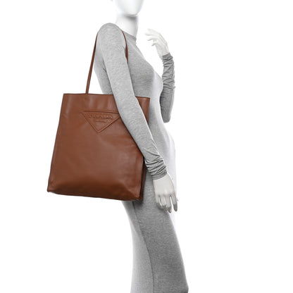 Prada Soft Calfskin Tote Cognac 2 of 11