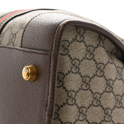 Gucci Soft GG Supreme Monogram Web Neo Vintage Duffle Bag Beige New Acero Crop 11 of 25