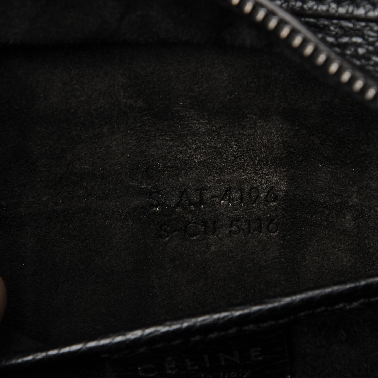 Drummed Calfskin Nano Luggage Black
