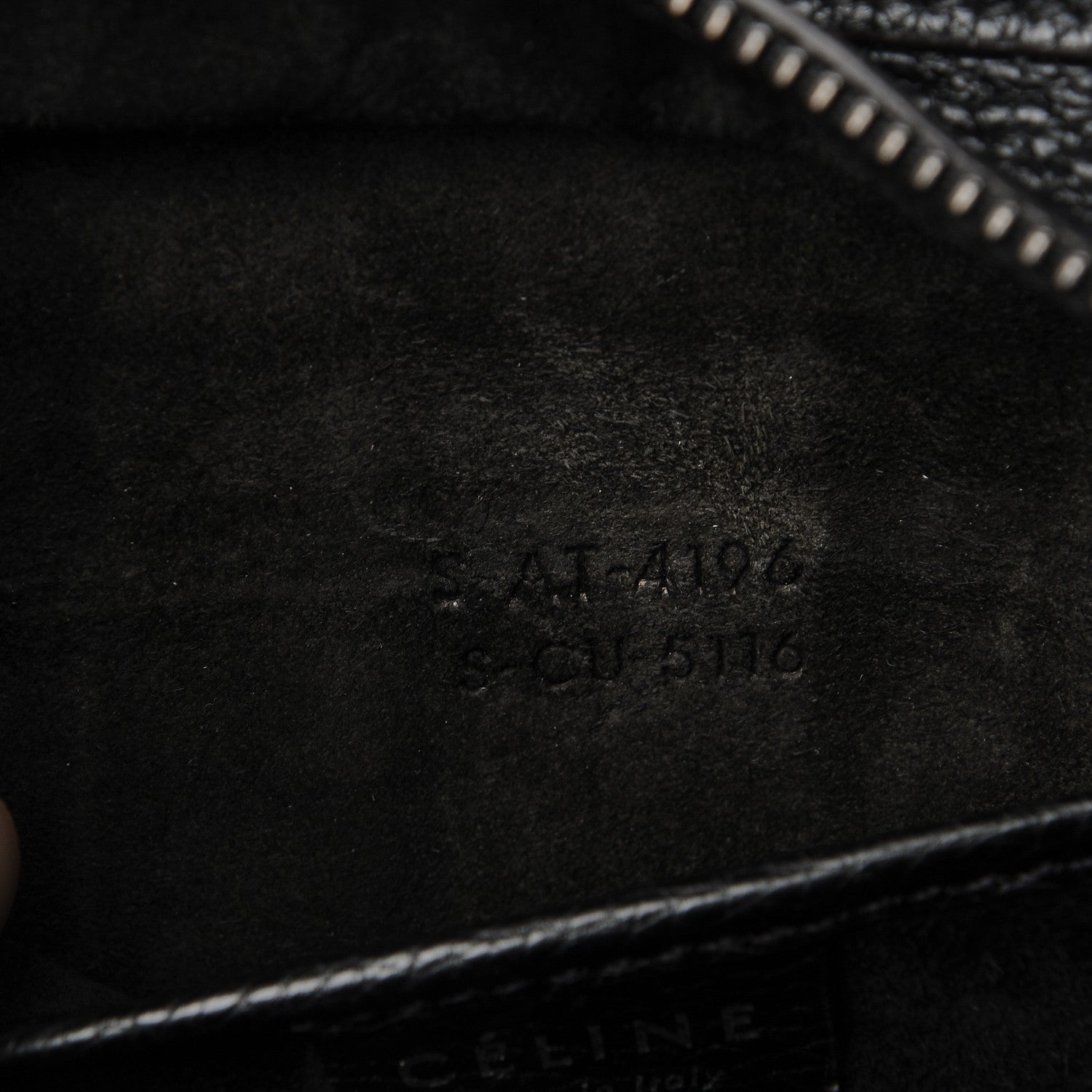 Celine Drummed Calfskin Nano Luggage Black 7 of 7