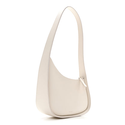 The Row Smooth Calfskin Half Moon Shoulder Bag New Ivory 3 of 11