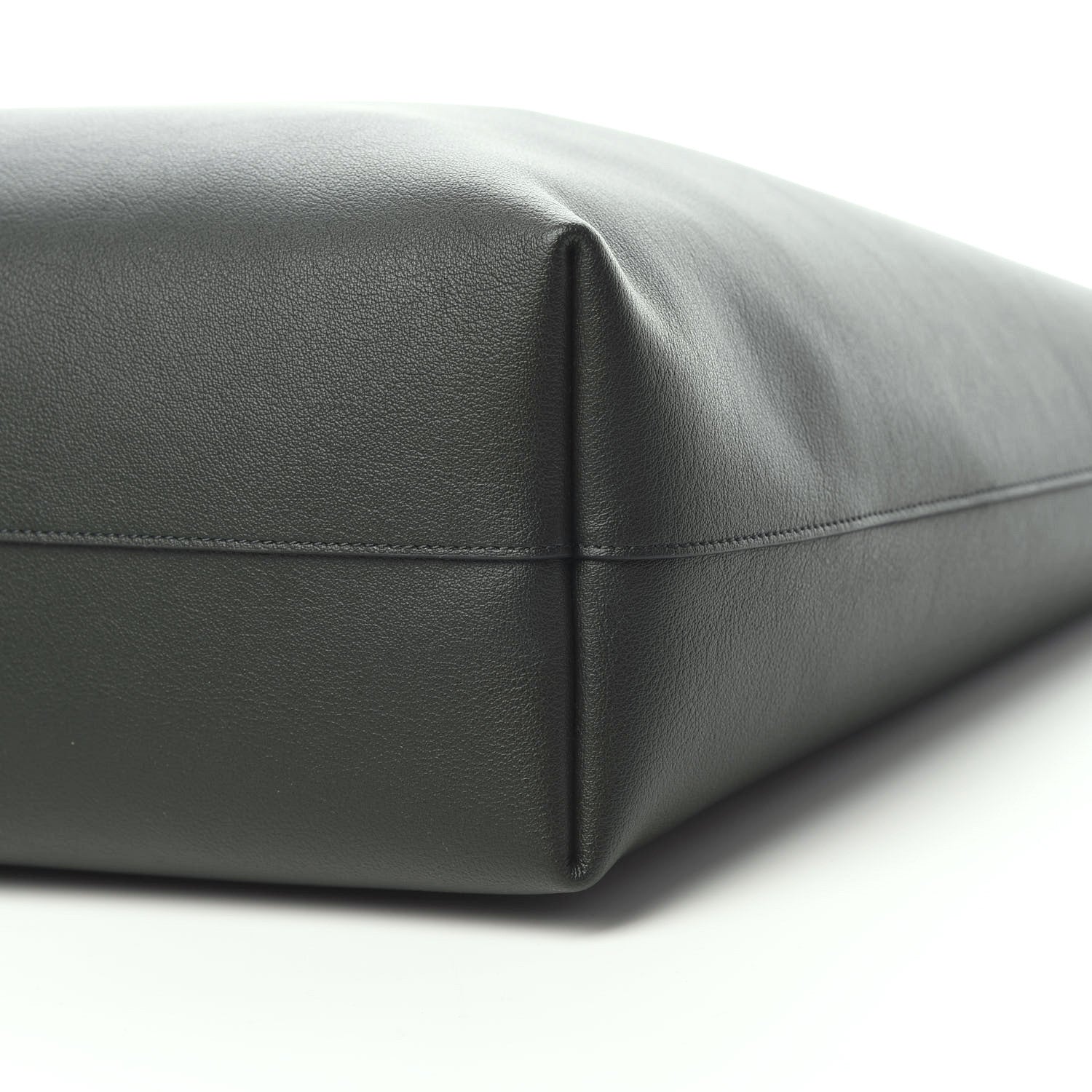 Saint Laurent Calfskin Large Shopping Tote Dark Green 8 of 11