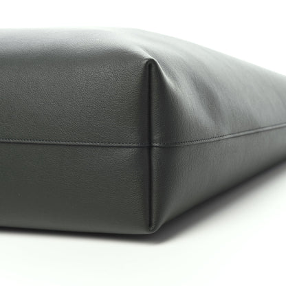 Saint Laurent Calfskin Large Shopping Tote Dark Green 8 of 11