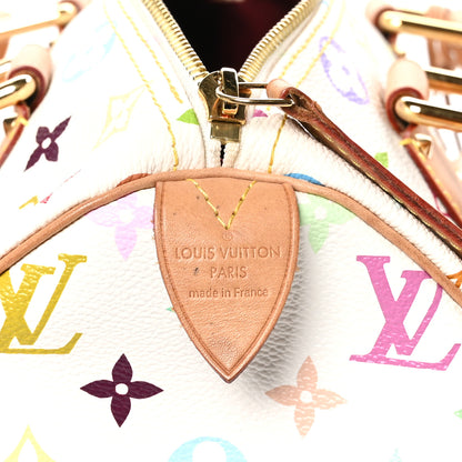 Louis Vuitton Monogram Multicolor Speedy 30 White 6 of 12