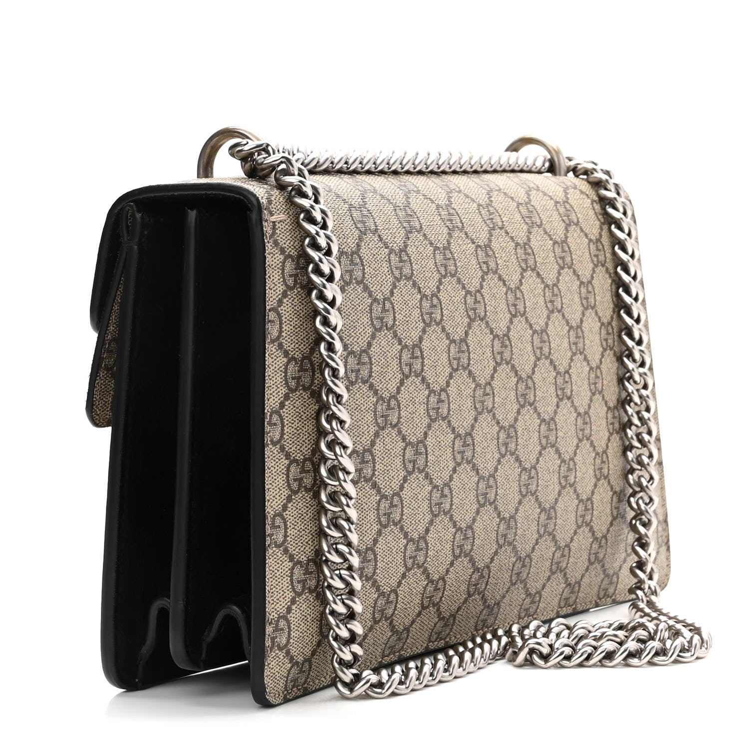 Gucci GG Supreme Monogram Small Dionysus Shoulder Bag Black 3 of 10