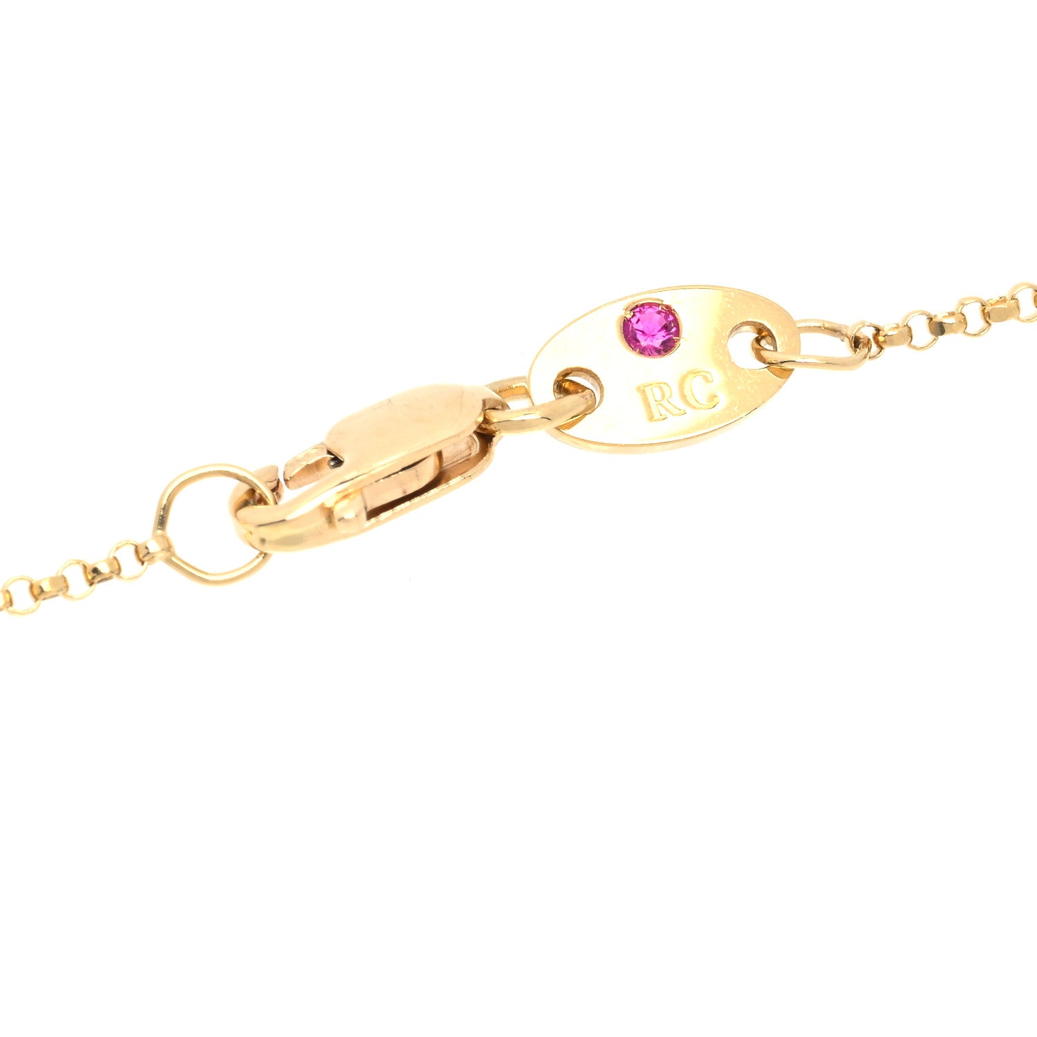 Roberto Coin 18K Yellow Gold Diamond Letter B Pendant Necklace 5 of 5