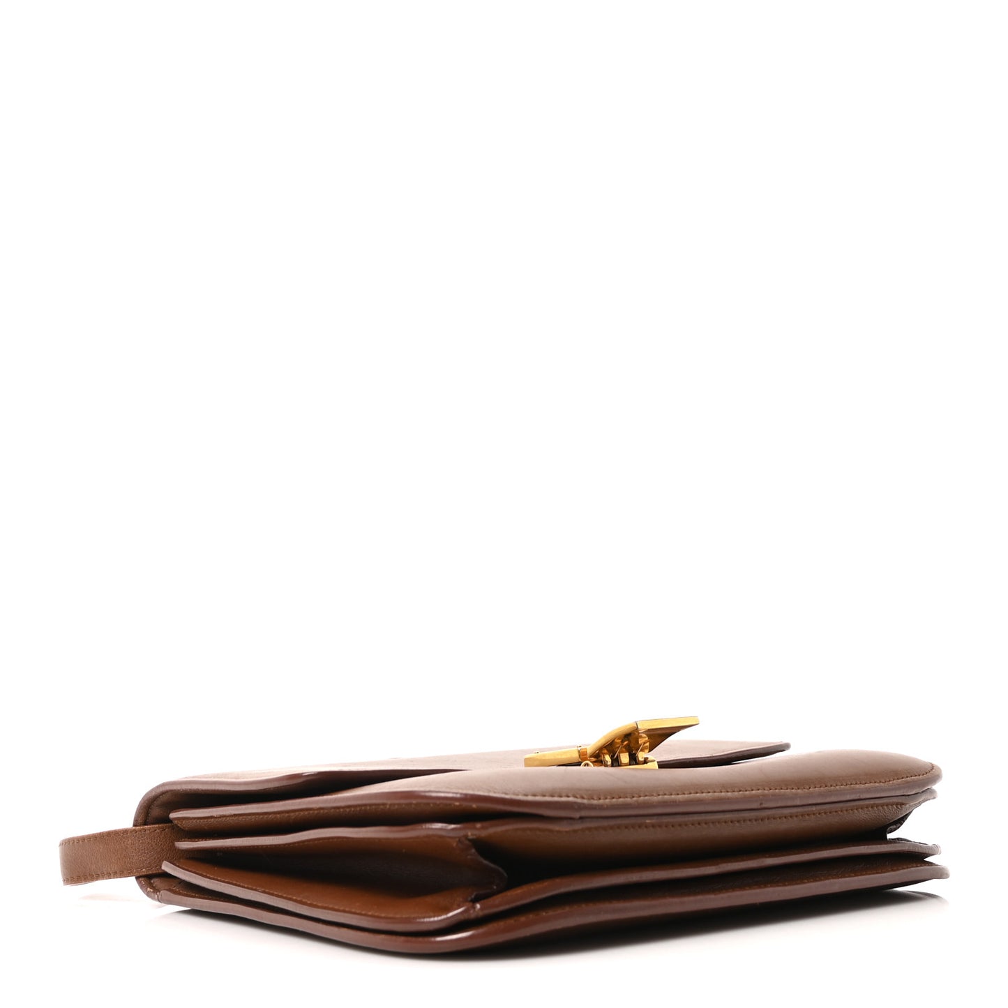 Box Calfskin Medium Classic Box Flap Bag Camel