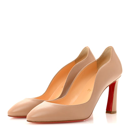 Christian Louboutin Nappa Agneska 85 Pumps 37.5 Nude 4 of 9