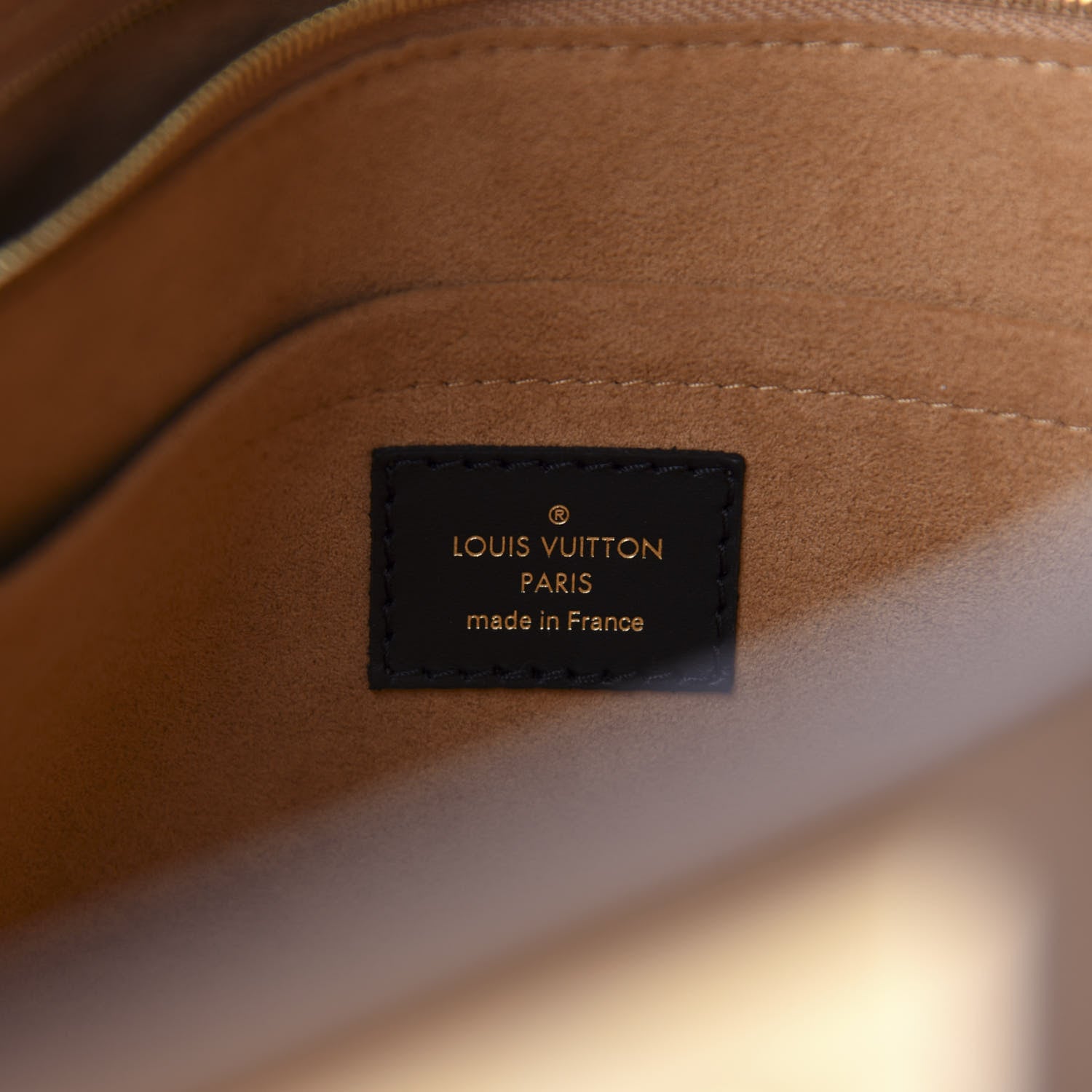 Louis Vuitton Calfskin Monogram On My Side Black 8 of 9