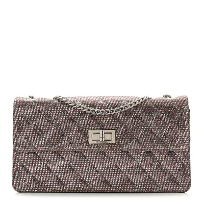 Chanel Crystal Quilted Mademoiselle Reissue 2.55 Flap Silver 1 of 14