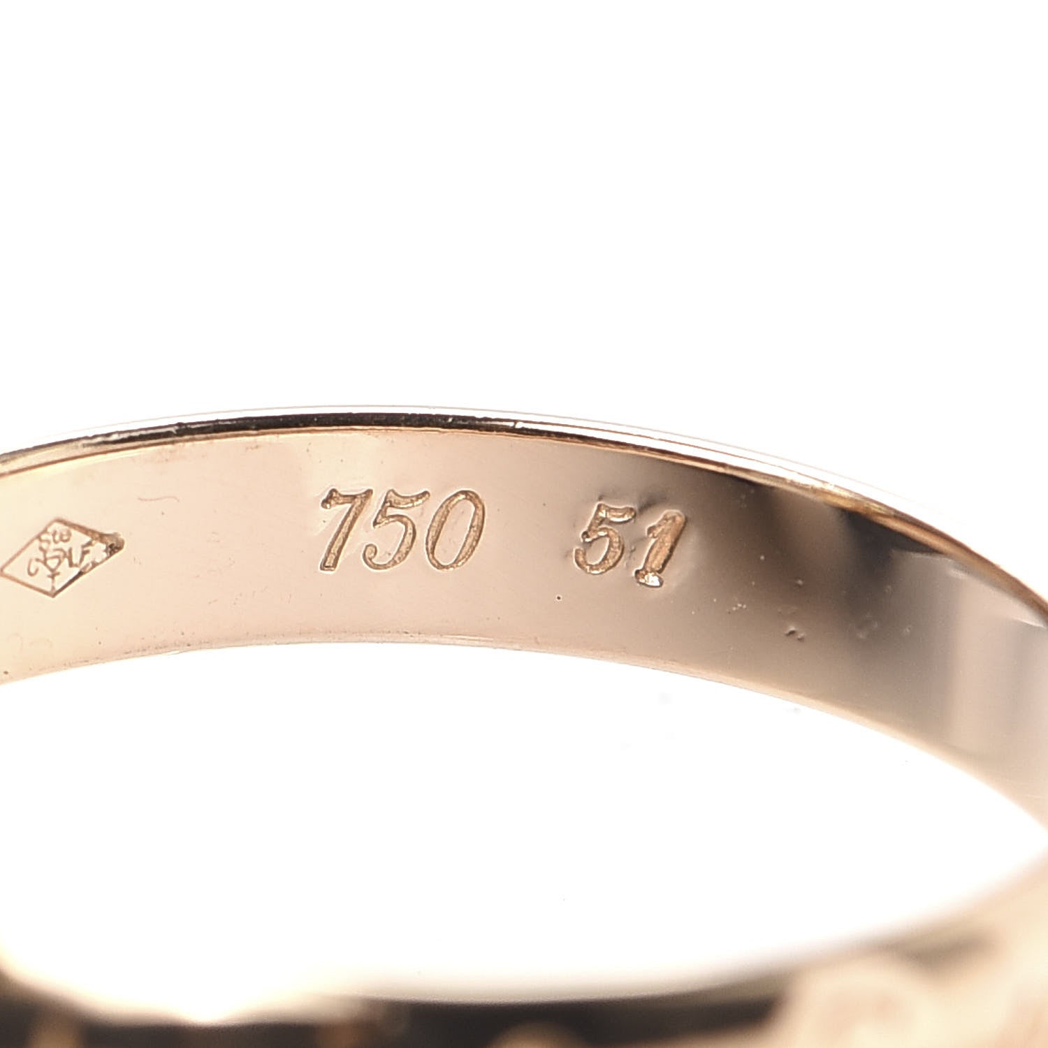 Cartier 18K Pink Yellow White Gold Classic Les Must De Trinity Ring 51 5.75 4 of 5