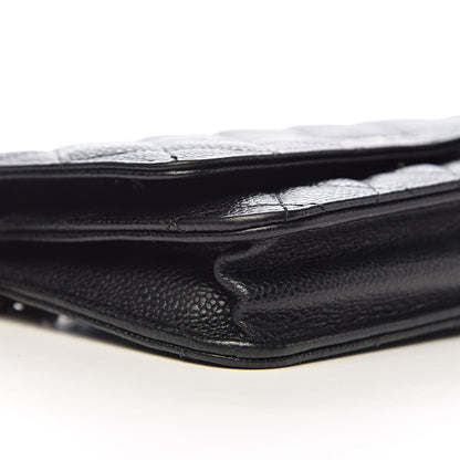 Chanel Caviar Quilted Wallet On Chain WOC Black 9 of 12