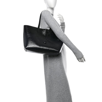 Saint Laurent Patent Calfskin Large Shopping Tote Black 2 of 12