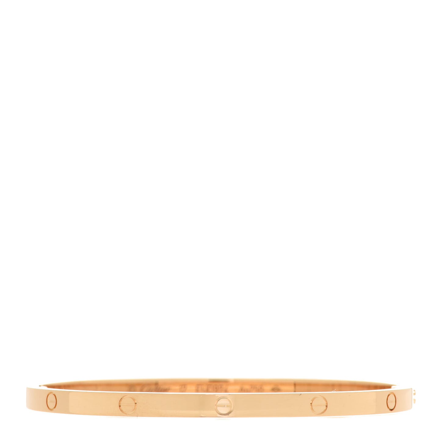 18K Yellow Gold Small LOVE Bracelet 17