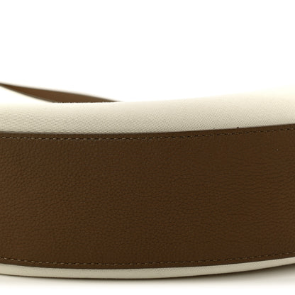 Khaite Canvas Calfskin August Hobo Cream Dark Olive 9 of 9