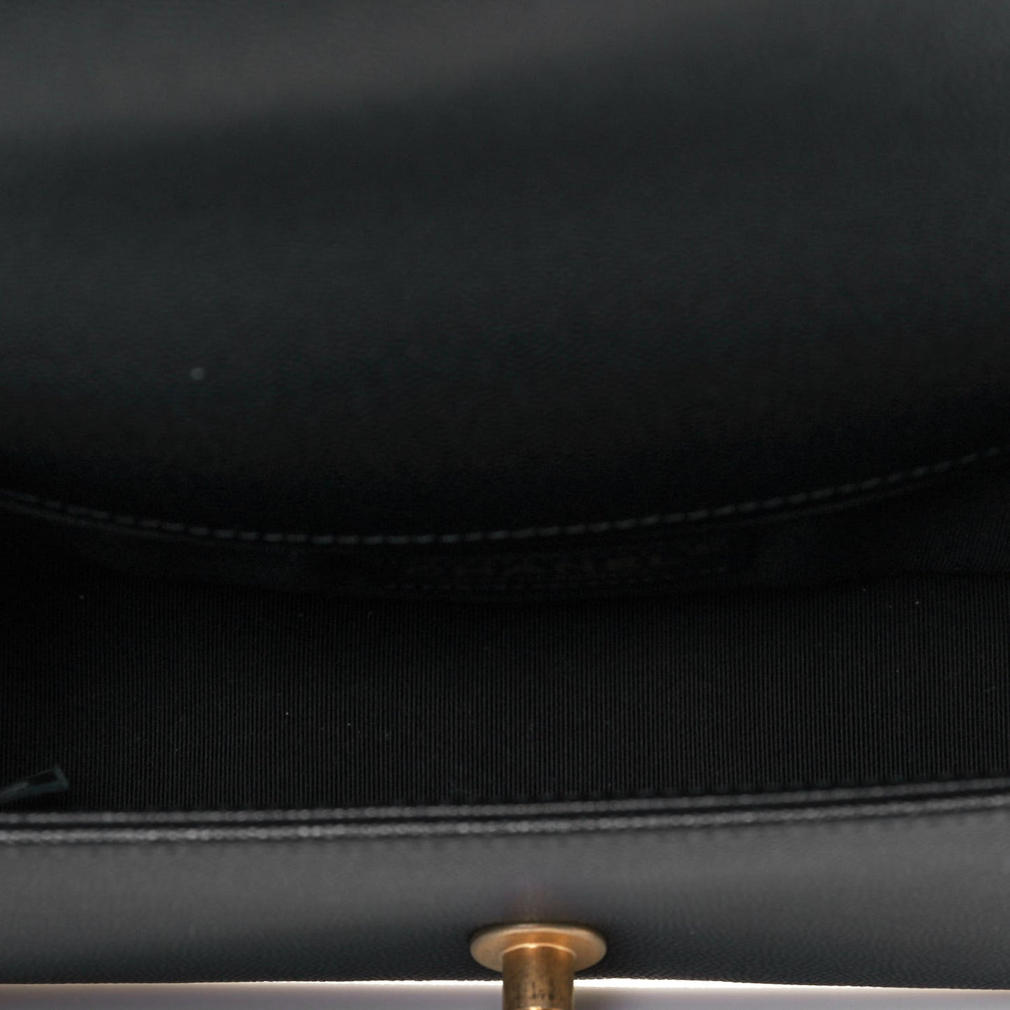 Caviar Quilted Small Boy Flap Black
