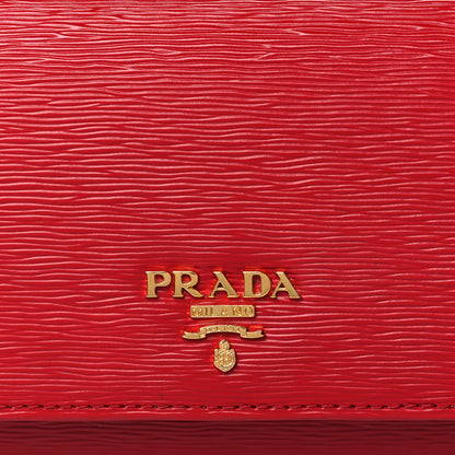 Prada Vitello Move Continental Flap Wallet Lacca 9 of 10