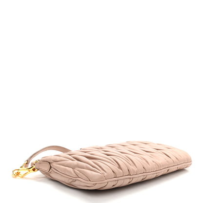 Miu Miu Nappa Matelasse Crossbody Clutch Cammeo 4 of 16