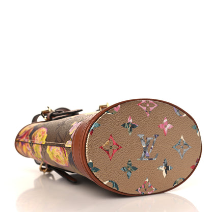 Louis Vuitton Metallic Monogram LV Garden Nano Bucket Bag Gold 4 of 9