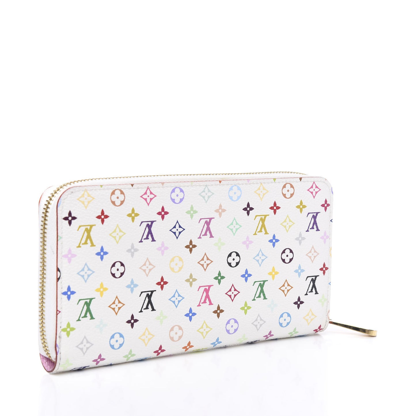 Monogram Multicolor Zippy Wallet White Litchi
