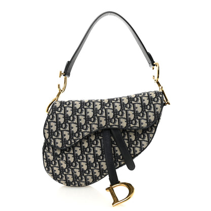 Christian Dior Oblique Saddle Bag Blue 1 of 12
