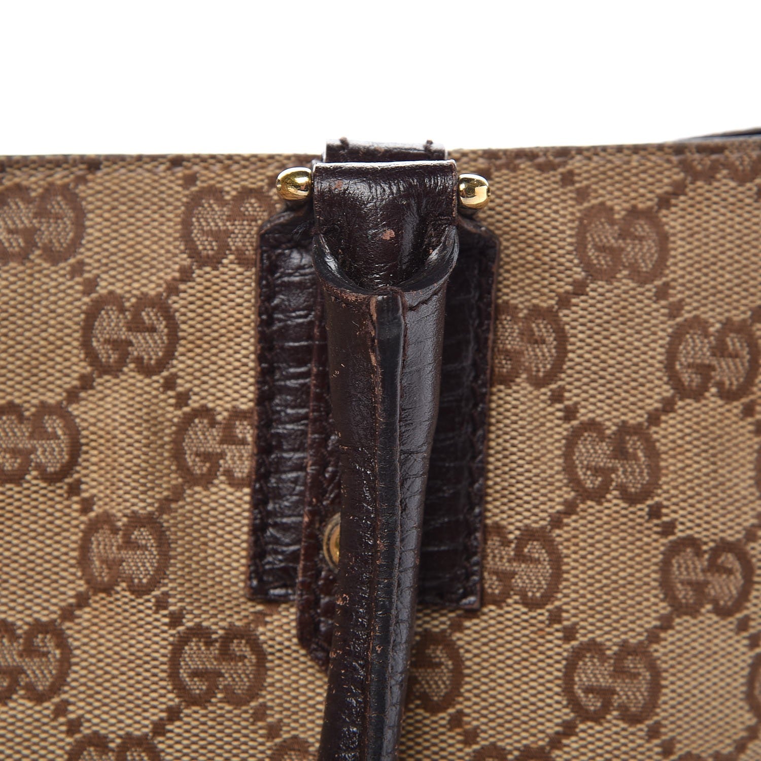 Gucci Monogram Medium Hasler Tote Dark Brown 6 of 13