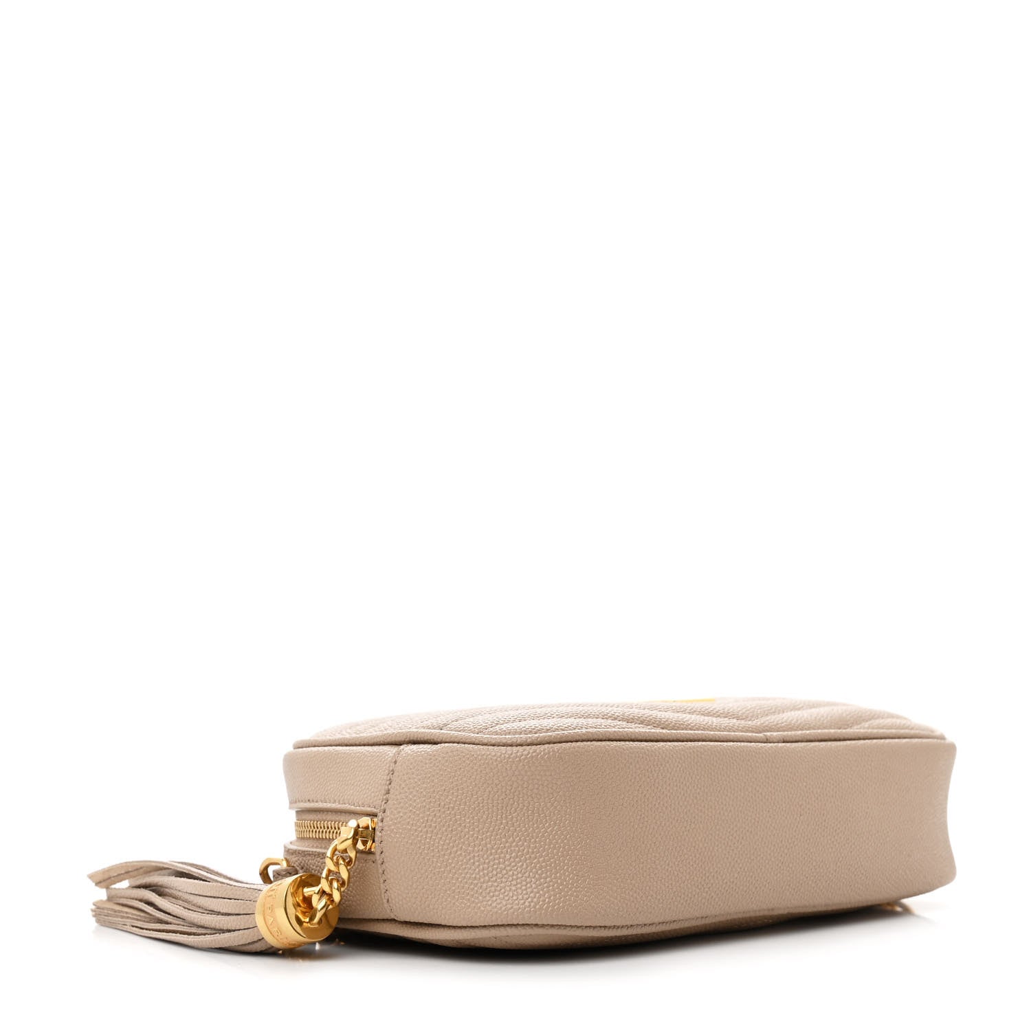 Saint Laurent Grain De Poudre Matelasse Monogram Mini Lou Camera Bag Dark Beige 4 of 11