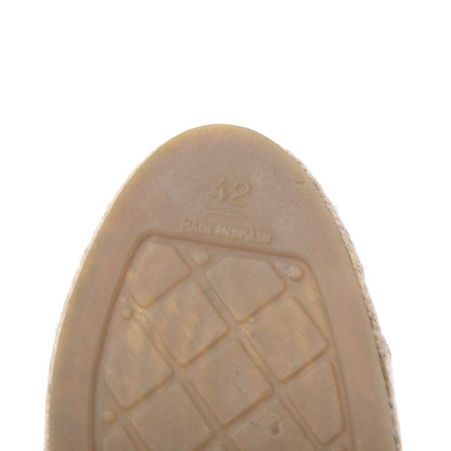 Chanel Lambskin CC Espadrilles 42 Beige Black 9 of 12